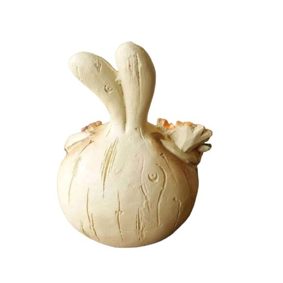 2 Pcs Cute Rabbit Head Sculptures Home Decoration Statue Desktop Figurine - Picture 10 of 11